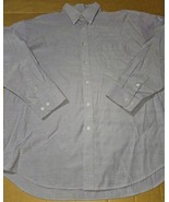 Irvine Park Button Down Shirt Mens 17LG Blue Long Sleeve Pocket Casual 3... - €10,86 EUR