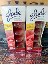 (8) GLADE Scented Oil Candle refills APPLE CINNAMON more fragrance - £20.64 GBP