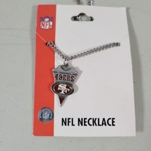 NFL Official San Fransico 49ers Stainless Steel Chain Necklace NEW In Pa... - $17.59