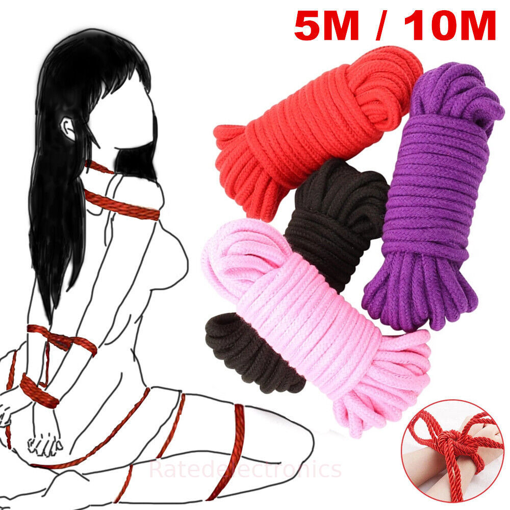 33ft/10m Thicken Cotton BDSM Rope Bondage Restraint Japanese Shibari Bin... - $7.84