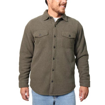 Freedom Foundry Men&#39;s Size 3XL XXXL Olive Fleece Lined Shirt Jacket NWT - £11.89 GBP