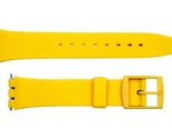 Swatch Replacement 17mm Plastic Watch Band Strap Yellow - $13.25