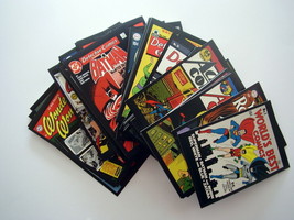 Art of Vintage DC Comics 100 tarjetas postales postcards collection gold... - $37.96