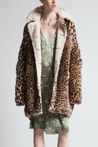 NEW R13 Oversized Faux Leopard Hunting Coat. Size XS - £613.89 GBP