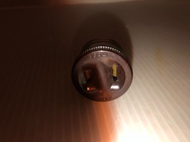 Vintage Brown Bakelite Male Bulb Socket-2 Prong-120V 660W-Tested-Works - £7.15 GBP