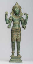 Ancien Khmer Style Debout Bronze Hayagriva Kalkin Cheval De Vishnu - 56c... - $1,377.96