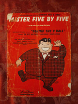 1942 Sheet Music Mister Five By Five Don Raye Gene De Paul - £14.15 GBP
