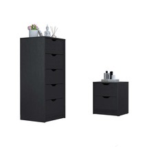Raymer 2-Pc Black Nightstand &amp; Dresser Set - $362.99
