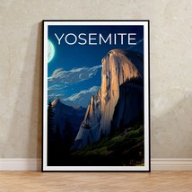 Yosemite Travel Poster, Half Dome Wall Art, Half Dome Print, Yosemite Poster, Ca - £14.38 GBP+