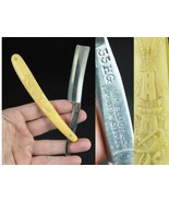 W.M. Elliot &amp; Co. straight edge razor WINDMILL antique 55 HG Germany - $64.99
