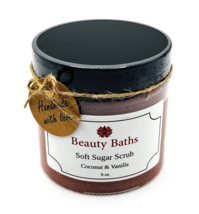 Coconut &amp; Vanilla Soft Sugar Scrub Exfoliating Body Scrub gift for her bath - $174.14 MXN