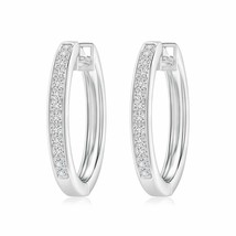 ANGARA Natural Diamond Hoops Earrings in 14K Gold (Grade-HSI2, 0.52ctw) - £1,124.78 GBP