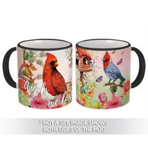 Cardinal Colorful House : Gift Mug Bird Grieving Lost Loved One Grief Healing Re - £12.70 GBP