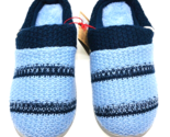 Dearfoams Knit Clog Slippers- Peacoat &amp; Navy Stripe , Large (US 9-10) - $19.79