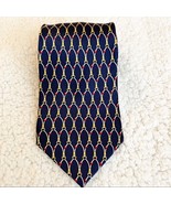 Ashford &amp; Brooks London Navy Nautical Rope Silk Tie - $28.05