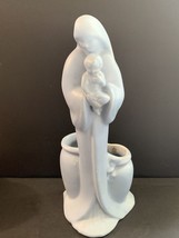 Vintage Royal Haeger Madonna &amp; Child Tall Planter #3264 - Blue -11.5&quot; Tall - $10.40