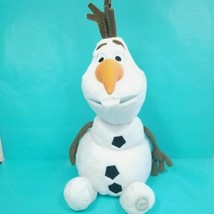 Disney Store Olaf Plush Frozen Snowman Authentic Patch Stuffed Animal 17&quot;  - £15.02 GBP