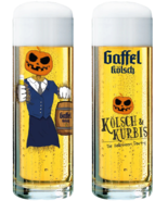 6 Gaffel Kolsch Cologne Halloween Kölsch &amp; Kürbis German Beer Glasses - $1,844.22 MXN