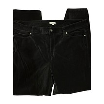 J.Jill Luxe velveteen stretch high rise jeans ankle black size 16 - $375.82 MXN