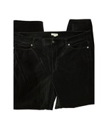J.Jill Luxe velveteen stretch high rise jeans ankle black size 16 - $376.11 MXN