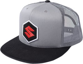 Factory Effex Suzuki Mark Snapback Hat Mens Gray/Black 18-86400 - £23.66 GBP