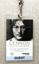 John Lennon Rock and Roll Hall of Fame Guest Pass His Life and Work 2000 - £19.91 GBP