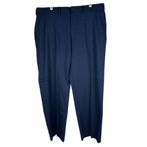 J.M. Haggar Classic Fit Navy Dress Pants 38X29 Polyester Blend Mens - $19.10