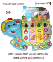 Vtech 2014 Touch and Teach Elephant Learning Toy (used) - £11.76 GBP