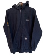 Tyndale 100% Cotton Full Zip Hoodie Navy Size 2XL Heavyweight Mens Made ... - $40.62 CAD