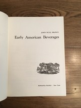 Early American Beverages by John Hull Brown (HC, 1966) Americana history - €4,31 EUR