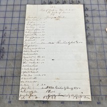 Antique Document 1800s Cost Of Court Case State Of Texas - £26.37 GBP