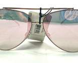 Pink Rose Womens Metal Pink Lens Aviator Sunglasses One Pair NWT - $14.20