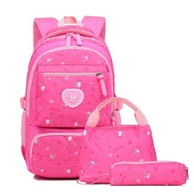 School Bags For Girls Kids Cute Printing School Backpack 3pcs/set Children Schoo - £40.34 GBP