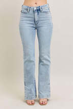 Judy Blue Full Size Tummy Control Vintage Wash Side Slit Slim Boot Jeans... - $60.00+
