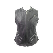 Vance Leather Ladies Premium Leather Zipper Vest - 715404 - €92,64 EUR+