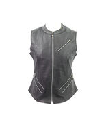 Vance Leather Ladies Premium Leather Zipper Vest - 715404 - €92,64 EUR+