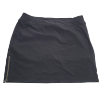 Athleta Skort Womens Size 4 Black Jenner Moto Zip Tennis Skirt Shorts - $19.99