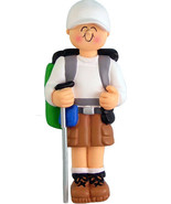 Hiker Male Personalized Christmas Tree Ornament - $315.95 MXN
