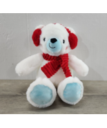Spark Create Imagine Polar Bear w/ Scarf 14 in Rattle Soft Stuffed Animal - £7.61 GBP