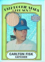 2001 Topps Archives Reserve Rookie Reprint Relics Carlton Fisk 23 Red Sox - £7.82 GBP