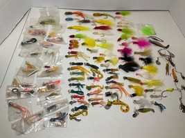 Vintage 100+ Jig Nymphs Fly Fishing Lures Unused &amp; Used  - £40.49 GBP