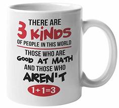 Make Your Mark Design There Are Three Kinds Of People In This World Funny Math C - $19.79+