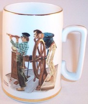 NEW The Norman Rockwell Museum &quot;River Pilot&quot; Collectible Mug Tankard 1985 - $7.99