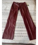 Wilsons Leather Pants Womens Maroon Burgandy Red Pelle Studios - $100.00