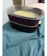 Tupperware Microwave Steamer Cooker Stackable Oval- 6pcs- Used - $940.83 MXN