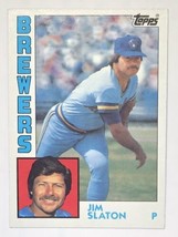 Jim Slaton 1984 Topps #772 Milwaukee Brewers MLB Baseball Card - $0.99
