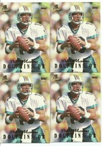 Four (4) Dan Marino (Miami Dolphins) 1999 Collector&#39;s Edge 1ST Place Cards #136 - £3.95 GBP