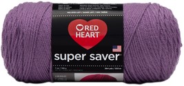 Red Heart Super Saver Yarn-Medium Purple E300B-528 - £17.41 GBP