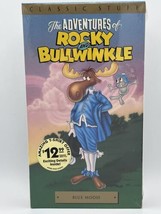 Adventures of Rocky &amp; Bullwinkle Blue Moose 4 (VHS; 1991) RARE Sealed New Vintag - £6.16 GBP