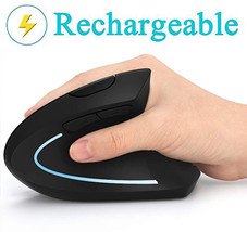 Ergonomic Mouse, Vertical Wireless Mouse - Rechargeable 2.4GHz Optical Vertical - £19.24 GBP